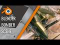 B-26 Bomber Scene in Blender | Time-lapse