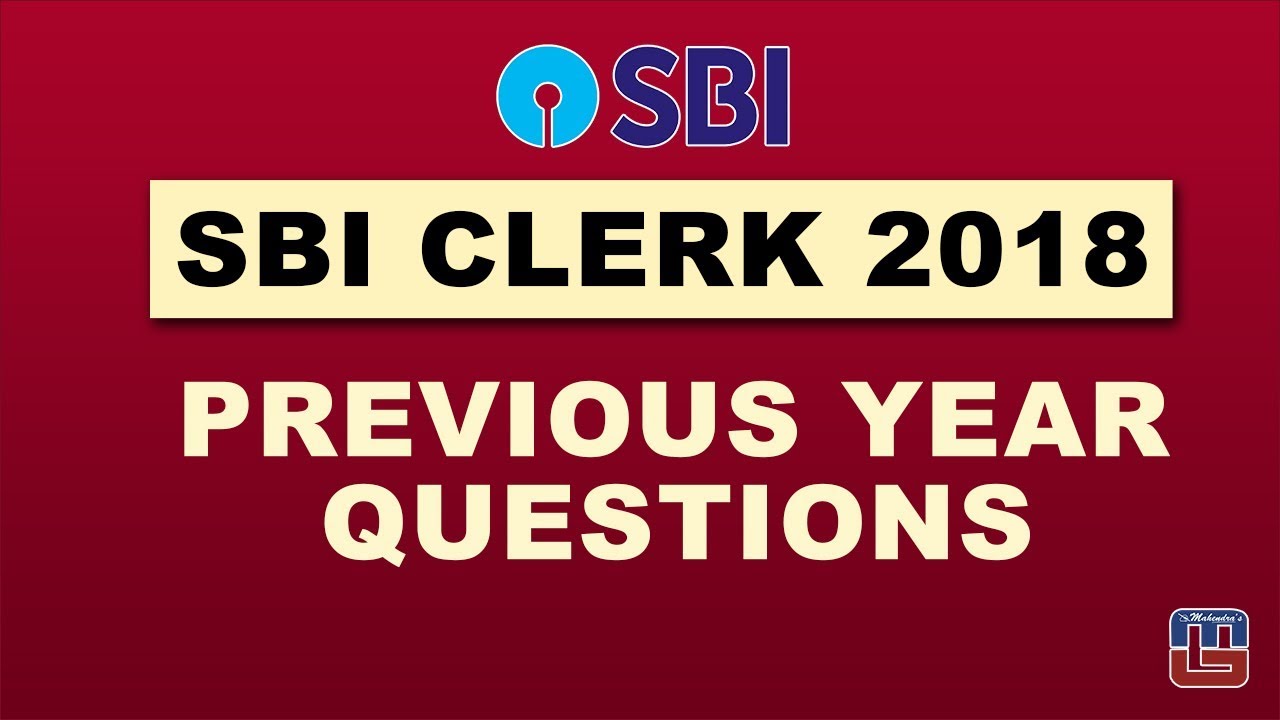 SBI Clerk 2018 | Previous Year Questions