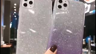 iPhone 11 Case Glitter Bling Candy Color Phone Cases Soft TPU Silicone Solid Shiny Back Cover screenshot 1