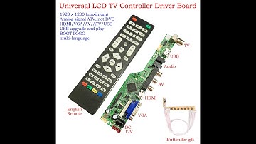 Universal LCD TV Controller Driver Board T.SK105A.03 T.SK106A.03 HDMI/VGA/AV/USB/ATV TV SKR.03