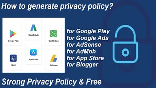 How to generate privacy policy ll Free privacy policy generator for AdMob, AdSense, App Store & Blog