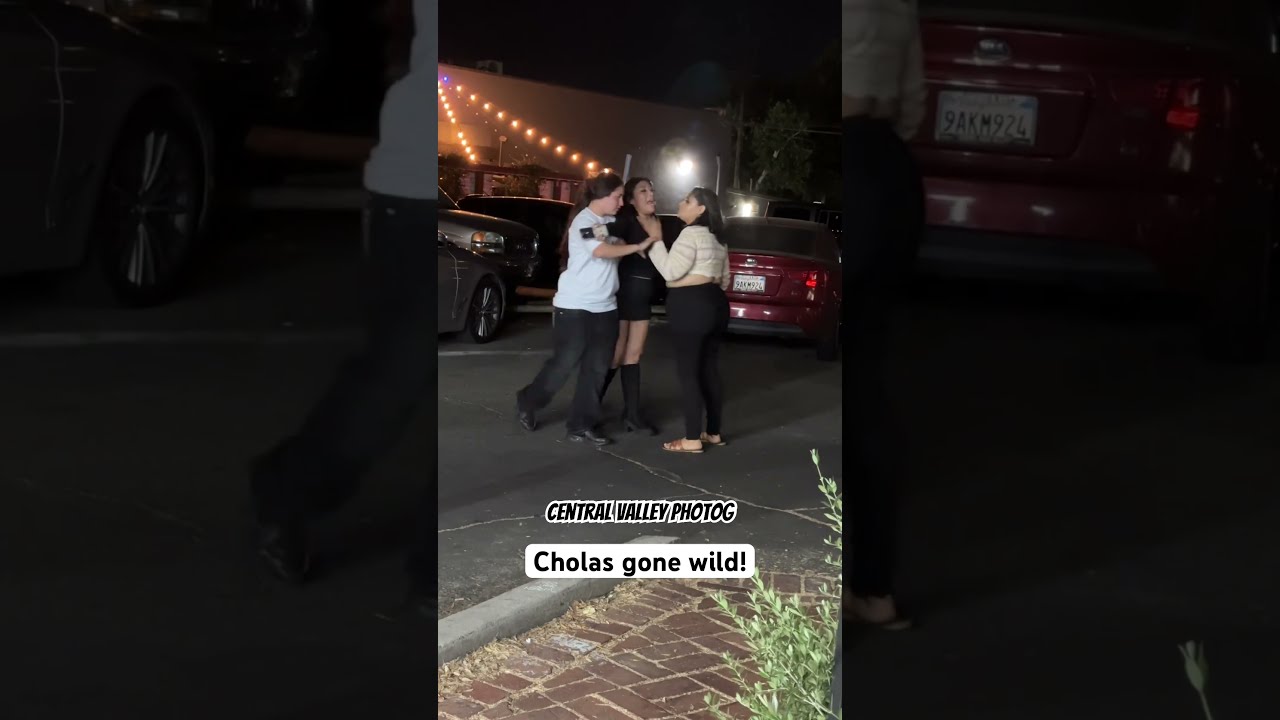 Cholas Fighting Outside A Club Near Downtown Fresno Chola Fight California Shorts Funny