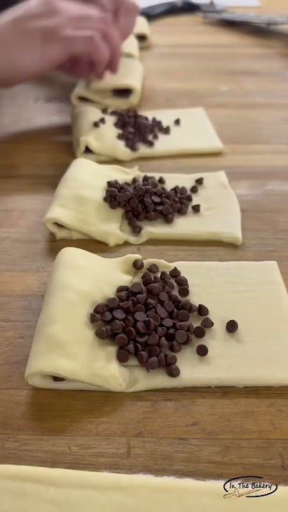 Chocolate Croissant! #satisfying #stepbystep #madefromscratch #pastrychef #bakery #spring #chocolate