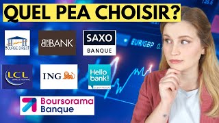 Quel PEA choisir? (critères et comparatif Boursorama, BforBank, Bourse Direct...)