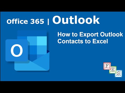 How to Export Outlook Contacts to Excel - Office 365