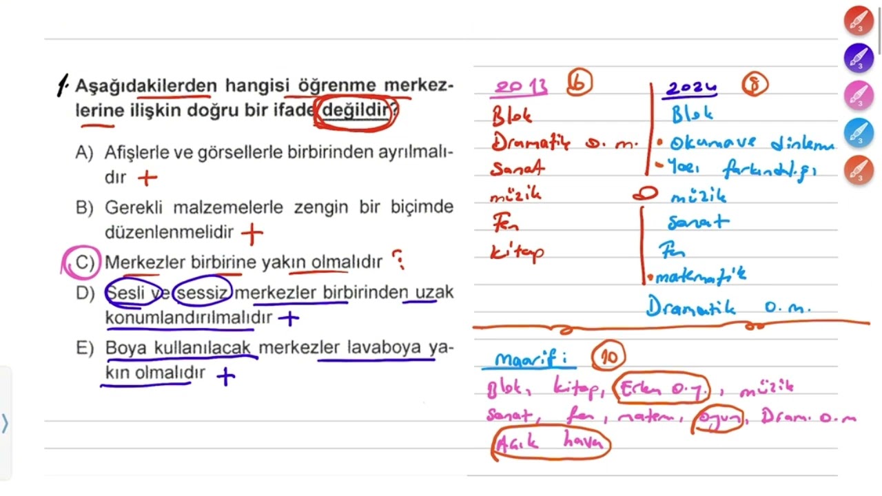 Erken Çocukluk Eğitimine Giriş Dersi Soru Çözümü