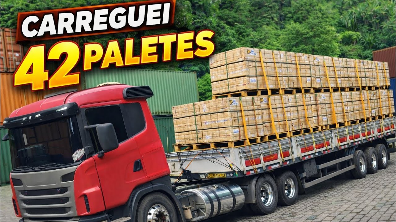 42 paletes em Santos! Foi puxado demais…