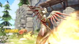 [Overwatch] Highlight as Mercy (Eichenwalde-Defense, 8-28-17)