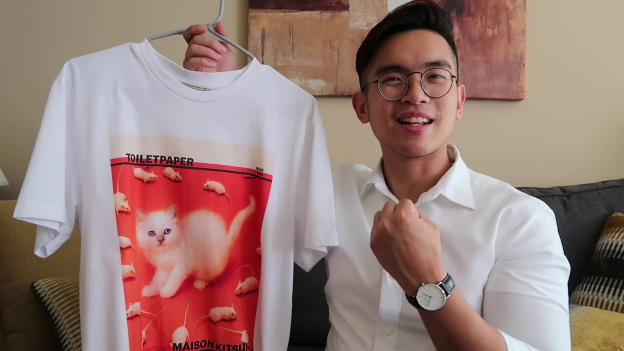 Maison Kitsune X Toiletpaper Cat T Shirt Review And Sizing Youtube Maison Kitsune X Toiletpaper Cat T Shirt Review And Sizing Youtube