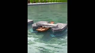 Such a genius bridge design 🚤