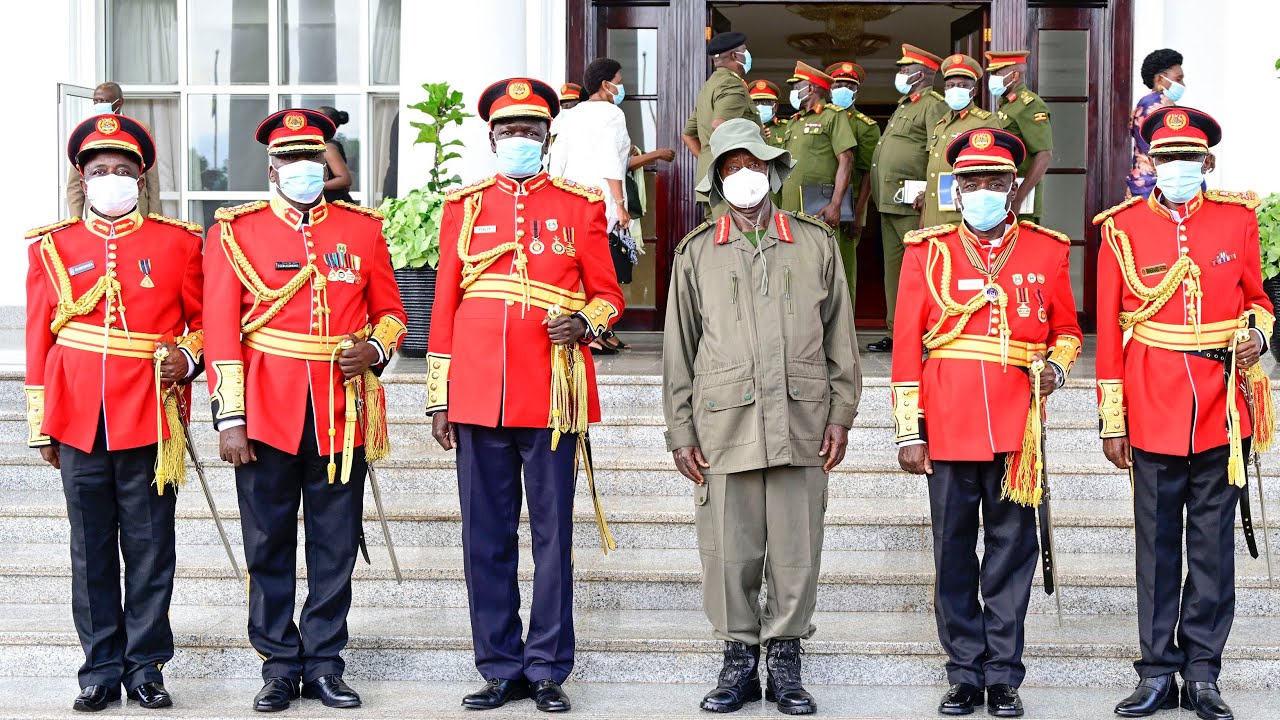 MUSEVENI retires 5 UPDF Generals at State House in peace and to peace, says 