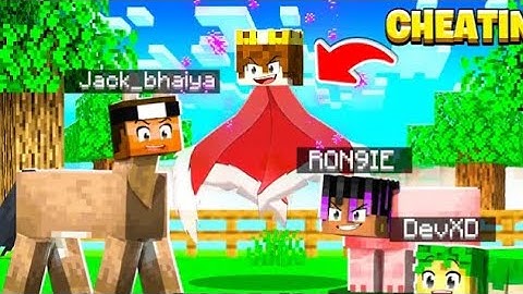 USING 100% INVISIBLE CHEATS IN MINECRAFT HIDE & SEEK !!