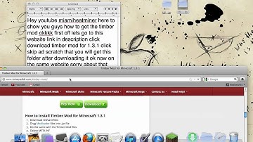How to install Timber mod for minecraft 1.3.1 MAC