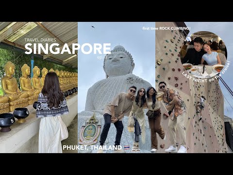 TRAVEL VLOG 🇸🇬 | LAST DAY on the cruise! (rock climbing, flow riding, etc.) + Phuket, Thailand tour