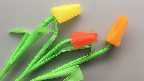 ABC TV | How To Make Tulip Flower From Drinking Straw - Craft Tutorial