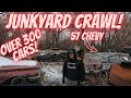 GM Junkyard Crawl! Over 300 Abandoned Cars! Camaro Bel Air Impala Chevelle Station Wagon Vega Blazer