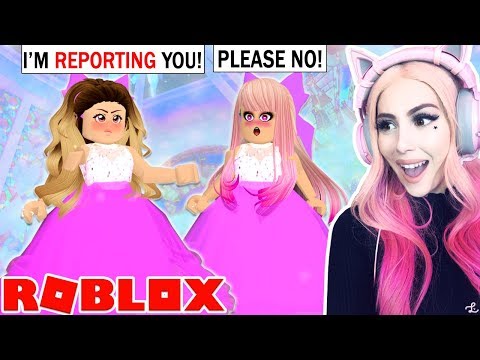 SHE REPORTED ME FOR COPYING HER BALL OUTFIT IN ROYALE HIGH! Roblox Royale High