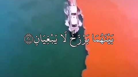 اجمل حالات واتس اب القران الكريم |مرج البحر يلتقيان |2021|