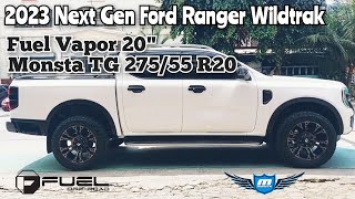 Fuel Vapor 20" with Monsta TG 275x55 R20 on a 2023 Next Gen Ford Ranger Wildtrak @ RNH Tire Supply