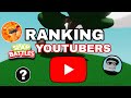 Ranking random slap battles youtubers in a tier listslap battlesroblox
