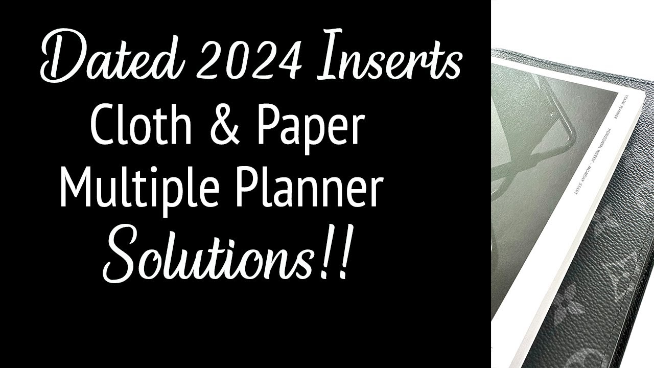 2024 Dated Planner Inserts, Horizontal Weekly