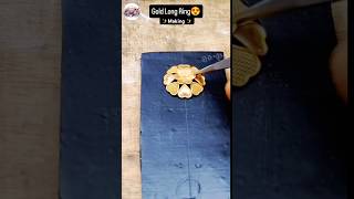 Gold Catterpillar Ring Making😱#gold #jwellery #viralreels: #short #craft#ring #diy #making#tiktok