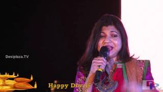Alka Yagnik singing  Chamma Chamma Baaje Re song at DFWICS Diwali Mela 2015 at Dallas