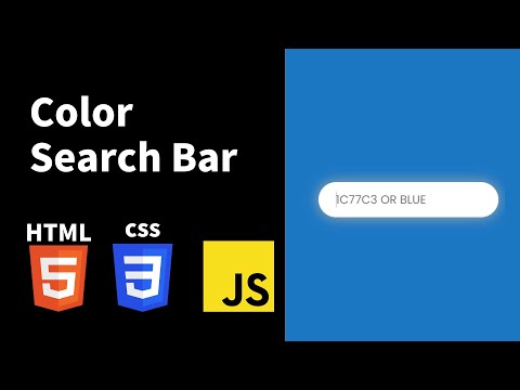 Color Search Bar | HTML & CSS for Beginners