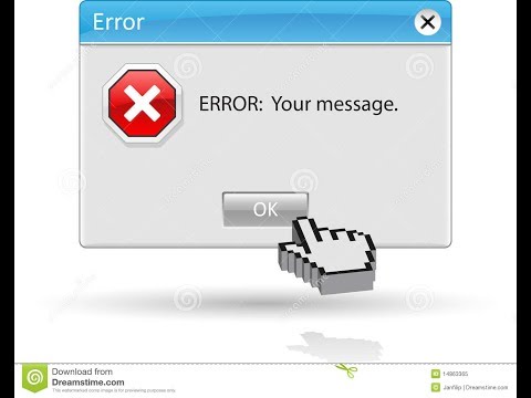 How to create error messages using notepad