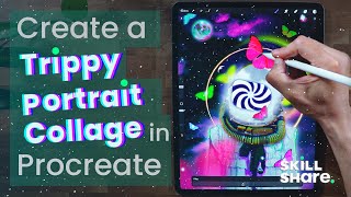 Create a Trippy Astronaut Portrait Collage in Procreate | Skillshare screenshot 5