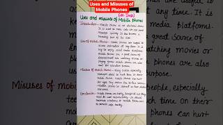 Uses And Misuses Of Mobile Phone Essay /Uses And Misuses Of Mobile  #essay #english