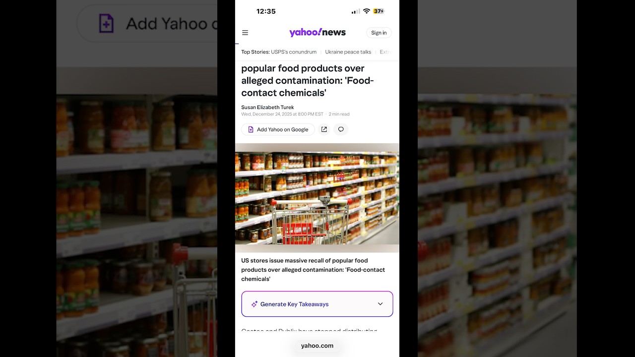 US stores issue massive recall of popular food products over alleged contamination