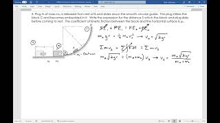 Dynamics Impulse Momentum Example 3