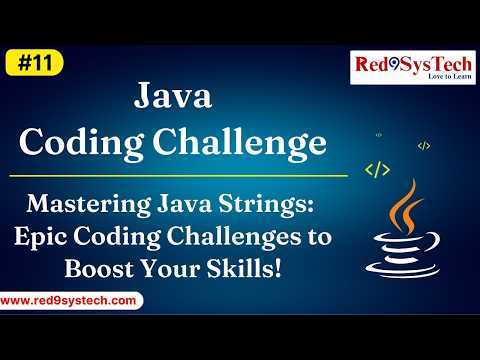 Java String Programs in HackerRank | Coding Interview Questions | DSA | Red9SysTech
