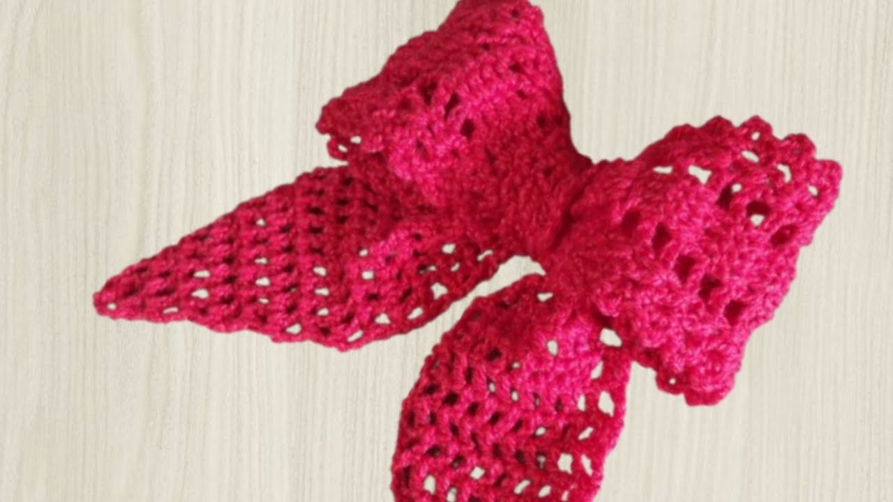 LAÇO DE CROCHÊ PARA CABELO