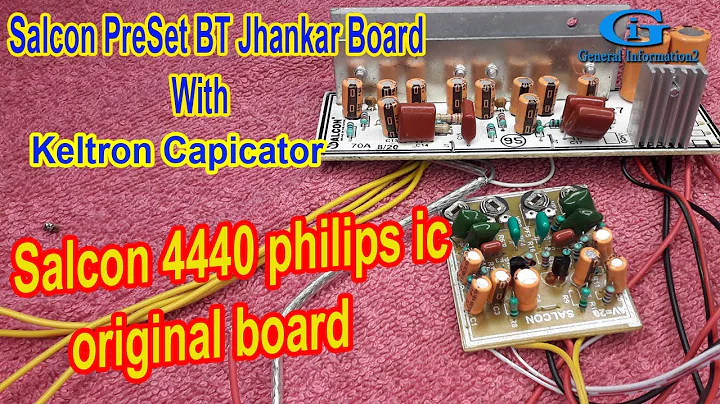 PRESET Jhankar bt board connection With keltron 4440 ic amplifier board/ PHILIPS Original IC Board