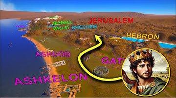 THE ENTIRE LIFE OF KING DAVID ON MAPS (PART2)