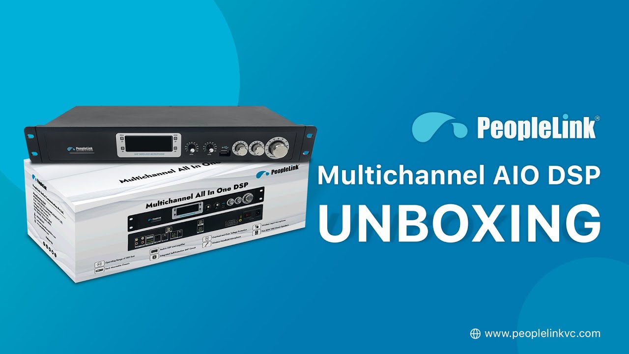 Peoplelink Multichannel AIO DSP - Unboxing the Top Wireless Conference System for Classrooms