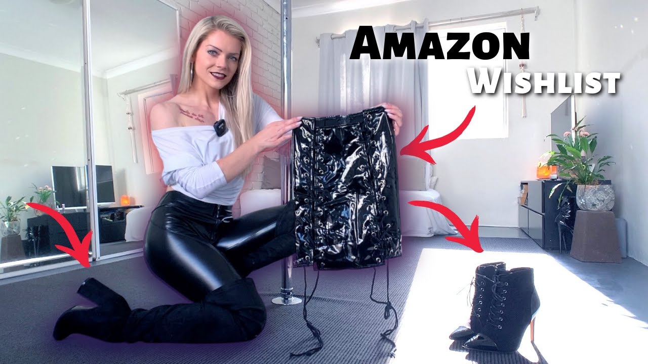 UNBOXING Your Presents From My Amazon Wish List: Thigh High Boots, Stiletto High Heels & Shiny Skirt