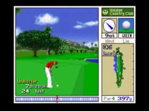 True Golf Classics: Waialae Country Club (Snes Intro and Gameplay)