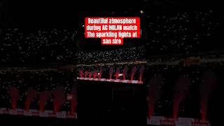Magical San Siro Lights Up! ✨ AC Milan Fans Create Stunning Scene Before Beating Fiorentina 🔴⚫
