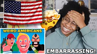 AMERICAN REACTS TO AMERICAN THINGS EUROPEANS FIND VERY WEIRD! 🥴 | Favour