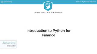 Python and Finance: An Introductory Programming Tutorial