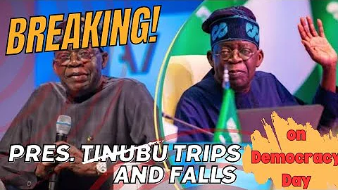 President Tinubu Misses Step, Falls on Democracy Day | June 12 | Viral Video