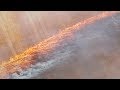 ‘Sea of fire’ races across field in Australia