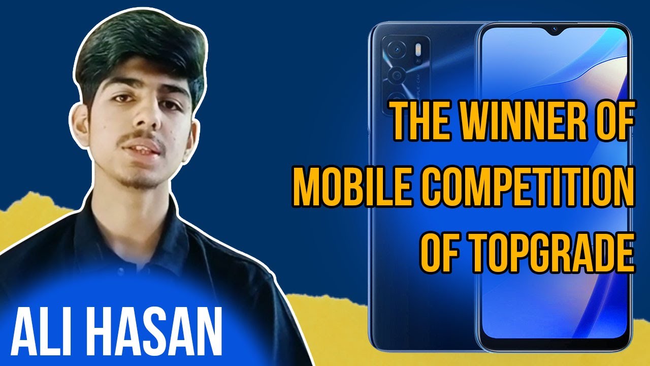 Ali Hassan receiving his Winner prize | Topgrade Video competition | Unboxing