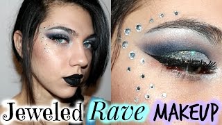 Jeweled Rave Makeup | New Years Decadence Day 2