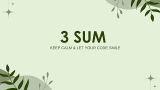 3 Sum Optimal Solution | Two Pointer Approach Explained