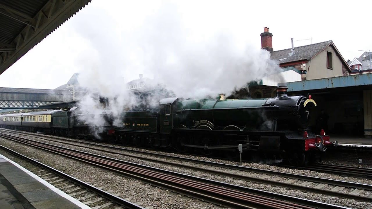 GWR 4936+4965 on The Double Headed Hallage Saturday 23 March 2013