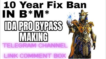 HOW TO MAKE BYPASS IDA PRO 10 year Ban Fix Parmanent [ 32/64 ] Best Offset Pick  All Ban fix Bypass